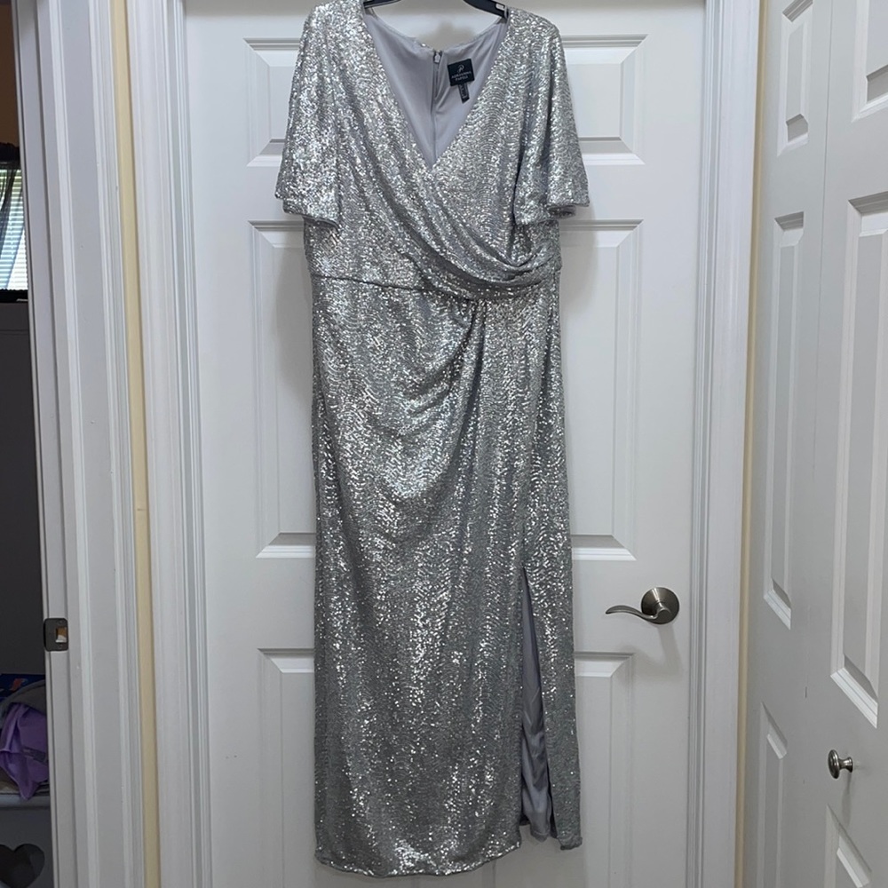 Adrianna Papell Sequined Evening Gown